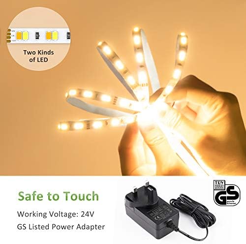 Novostella 12M Tunable White LED Strip Lights | Dimmable 3000K-6500K