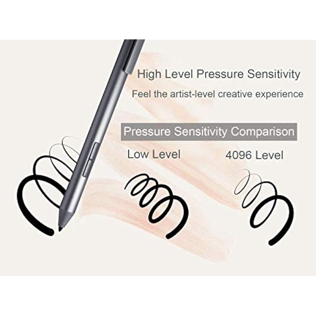 LAZARITE M Pen Active Stylus for Microsoft Surface & HP – Grey