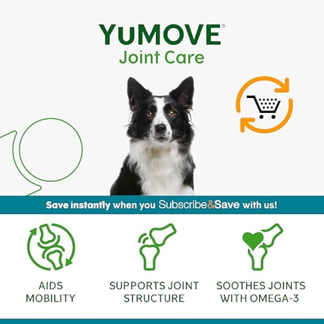 YuMOVE ONE-A-DAY Dog Hip and Joint Supplement for Medium Dogs, 30 Chews