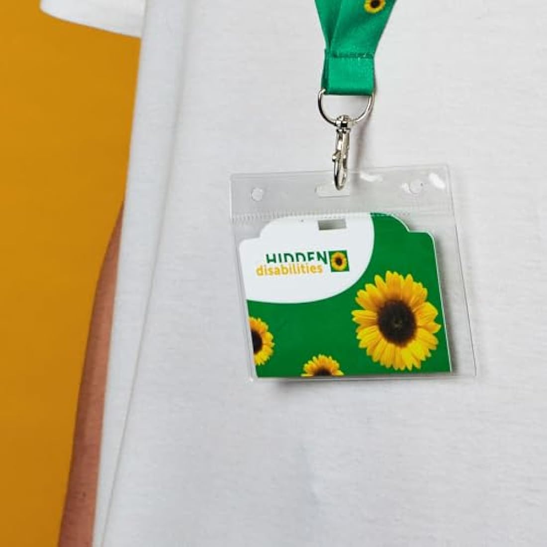 Hidden Disabilities Sunflower Lanyard and ID Card Pack | Recycled PET