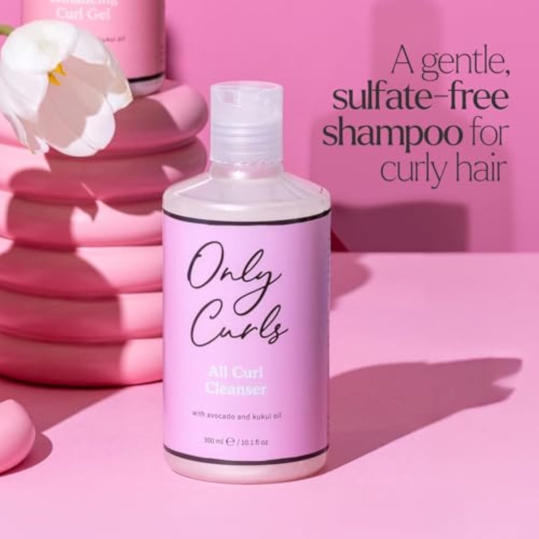 Only Curls Full-Size Bundle | 4-Step Curly Hair Care Set for Frizz Control
