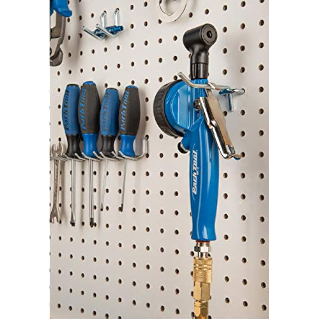 Park Tool INF-2 Shop Inflator Tool with Pressure Gauge - Blue