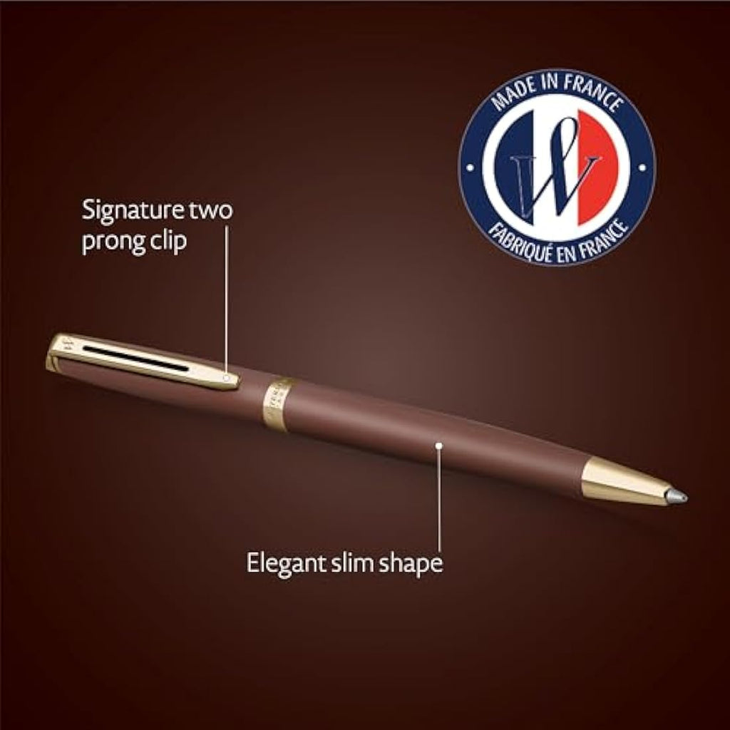 Waterman Hémisphère Ballpoint Pen | Copper Red Medium Point Blue Ink