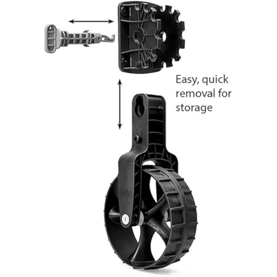 Railblaza Dinghy Wheels – Lightweight Transom Launch Wheels, Black