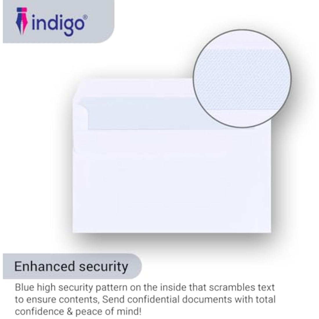 Indigo C6 White Peel & Seal Envelopes – 114 x 162mm (Pack of 500)