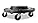 Rubbermaid BRUTE Quiet Dolly - Black Heavy Duty 350lb Capacity