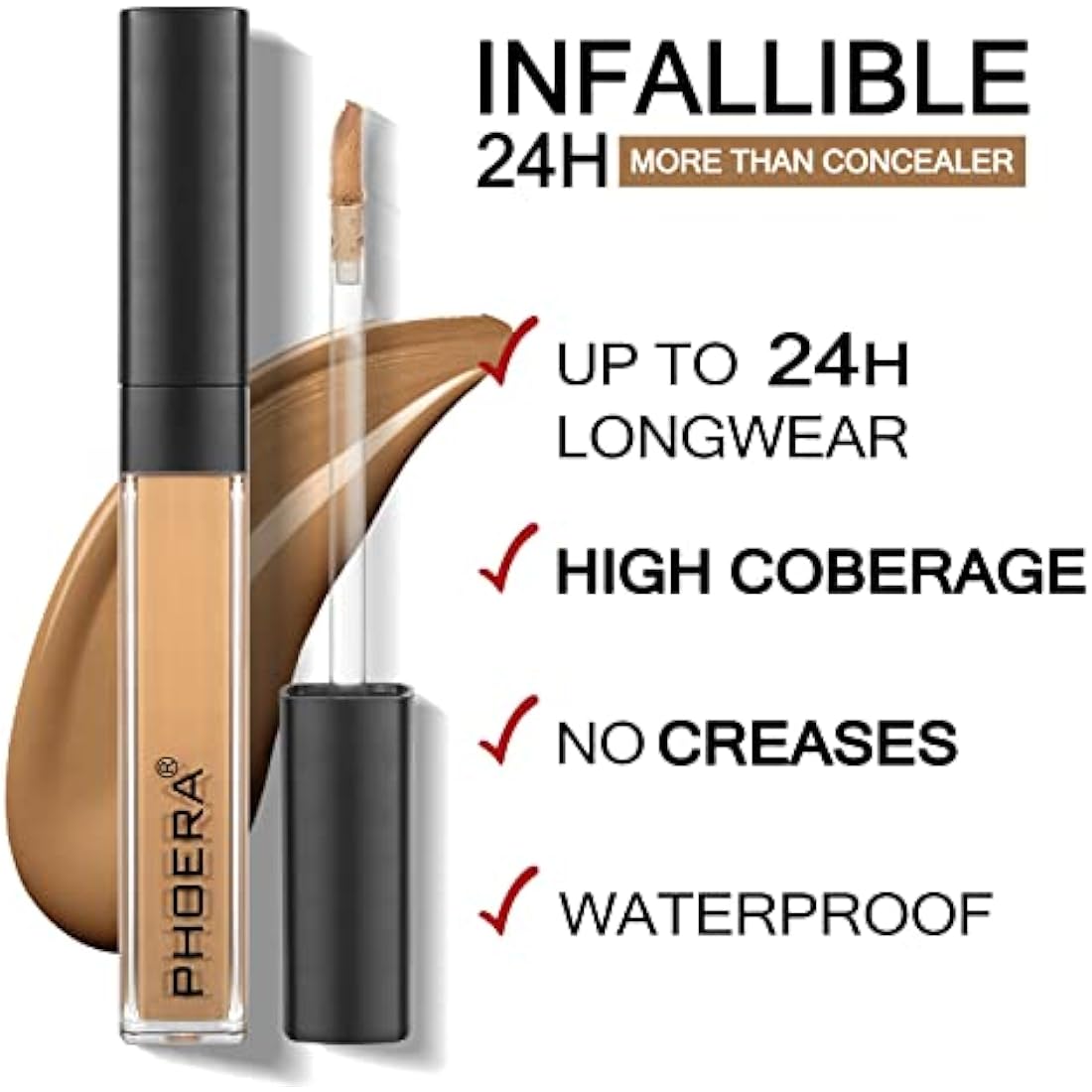 Full Coverage Matte Concealer – Long-Lasting Vegan Makeup