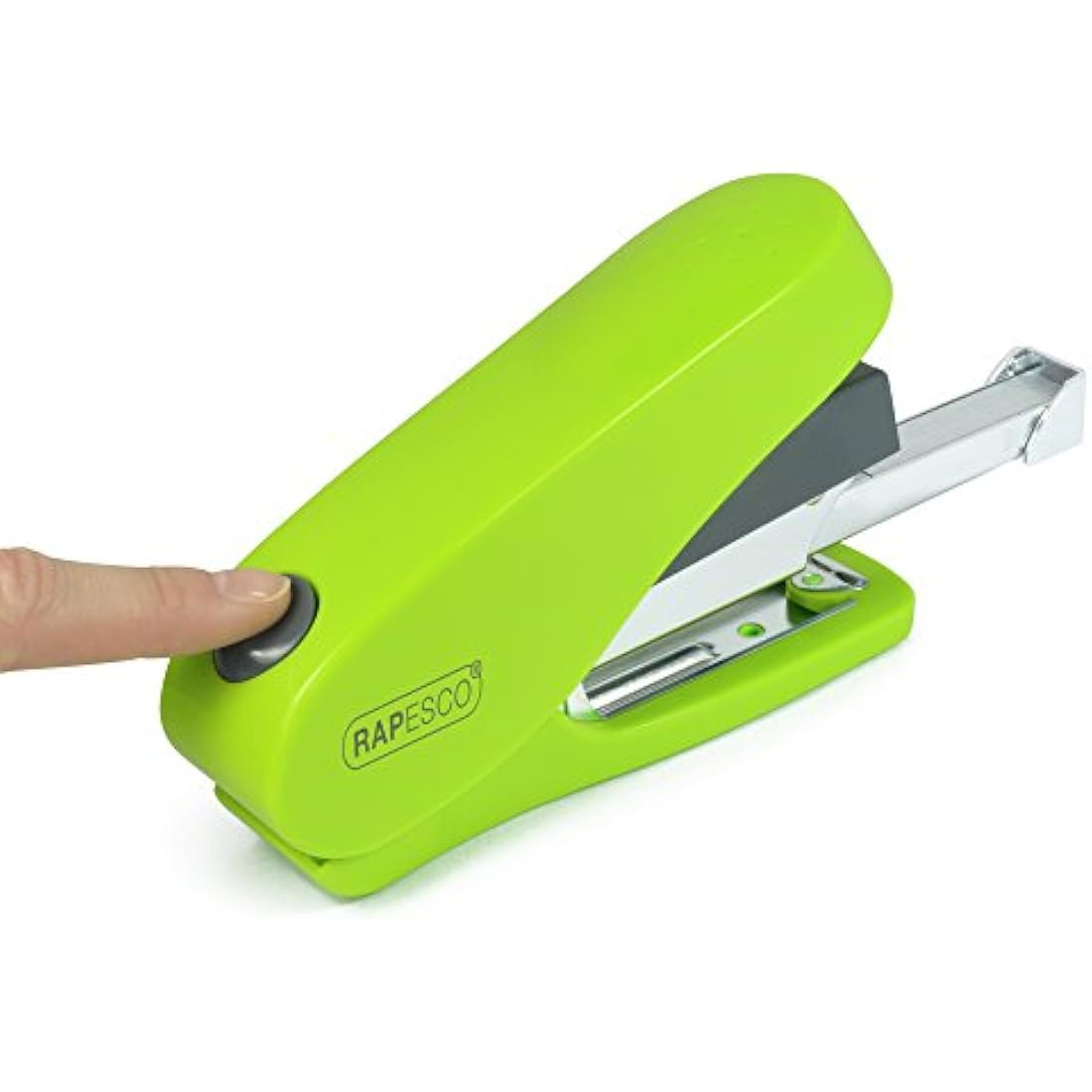 Rapesco Luna Less Effort Desktop Stapler | 50 Sheet Capacity | Green