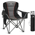 ALPHA CAMP Heavy Duty Camping Chair | 200kg Capacity with Cooler Bag