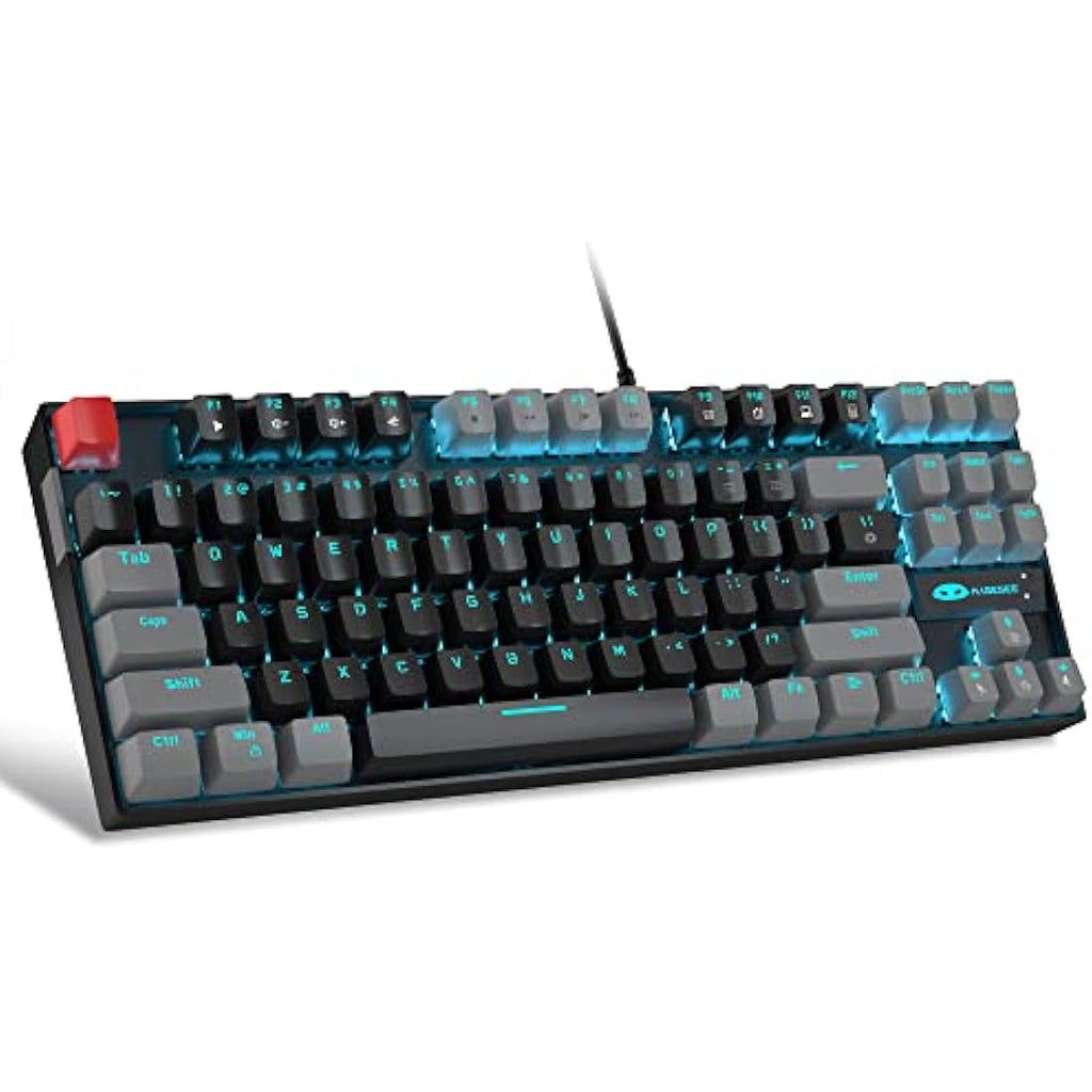 MageGee 75% Mechanical Gaming Keyboard | Red Switch TKL - Black/Grey
