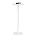 TUTOTAK Tall Round Side Table, Small End Table, Drink Table, Pedestal Side Table, livingroom, White TB01BW065EU