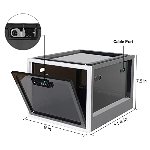 Lalifebuss Medicine Lock Box – Large Stackable Food Safe Storage Container