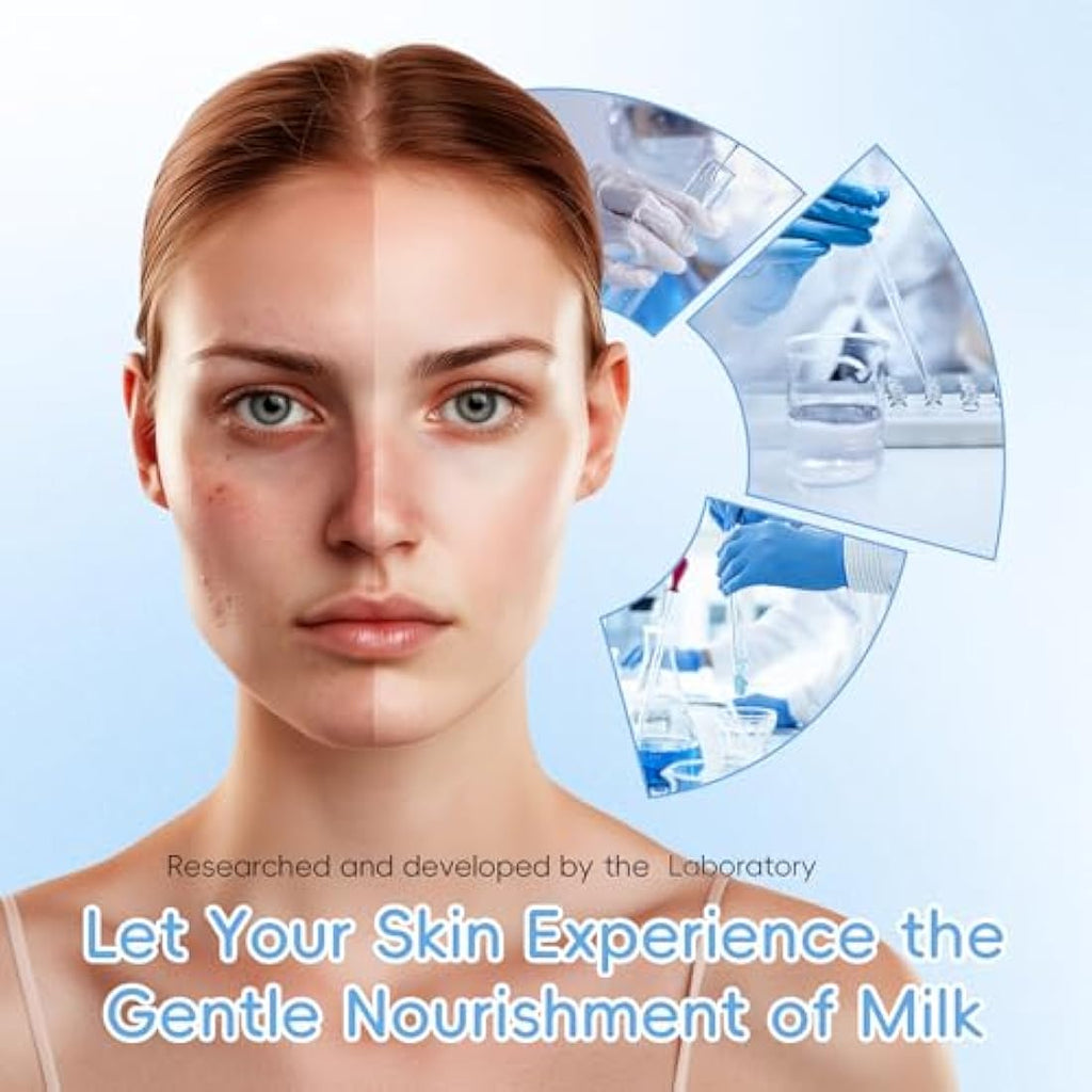 Milk Skin Care Set - 10-in-1 Hydrating Skincare Kit for Teens