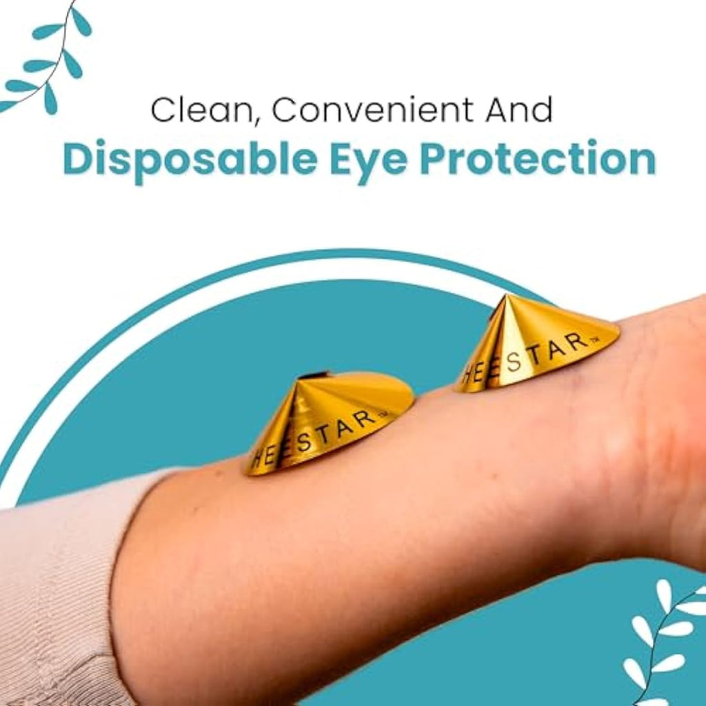 Disposable Tanning Eye Shields – 50 Pairs UV Protection Cones