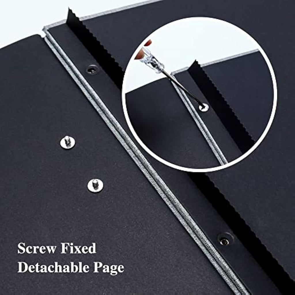 Yopih Self Adhesive Photo Album – 60 Page Linen Cover Scrapbook