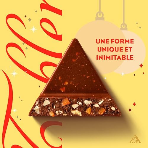 Toblerone White Chocolate Bar – Gourmet Swiss Candy Maxi Size, 360g