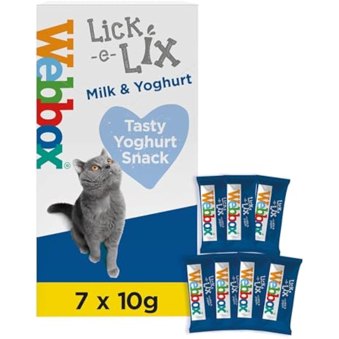Webbox Lick-e-Lix Cat Treats Variety Pack - 17 Cases of 5x15g Sticks