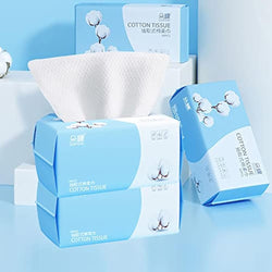 Cotton Facial Dry Wipes – 400 Count Disposable Face Towels