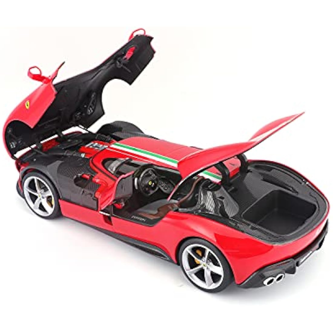 Bburago Ferrari Monza SP1 Die-Cast Model Car – 1:18 Scale Replica, Red