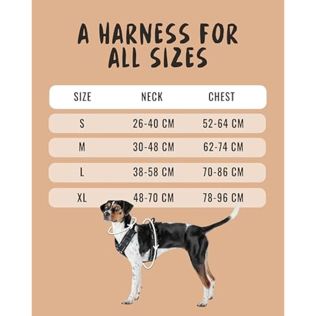 Rudelkönig Paola Dog Harness – Reflective No Pull Padded Chest Harness