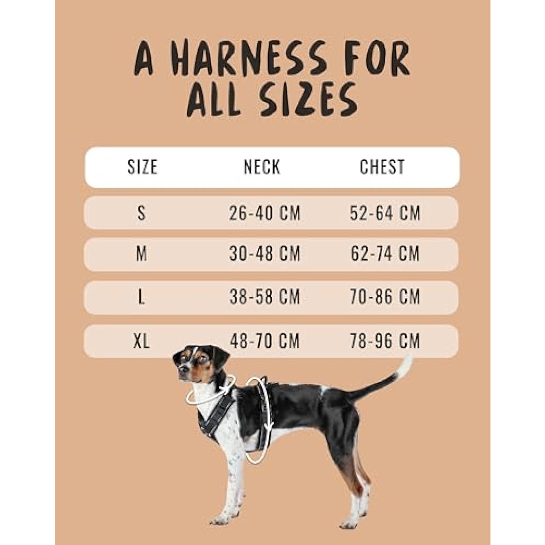 Rudelkönig Paola Dog Harness – Reflective No Pull Padded Chest Harness