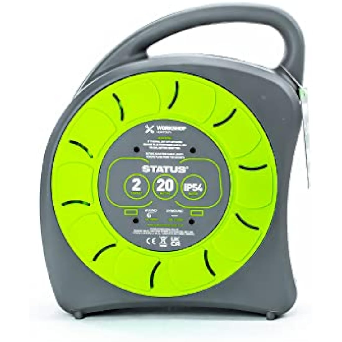 Status 20m Outdoor Cable Reel – IP54 Waterproof Heavy Duty Extension Lead