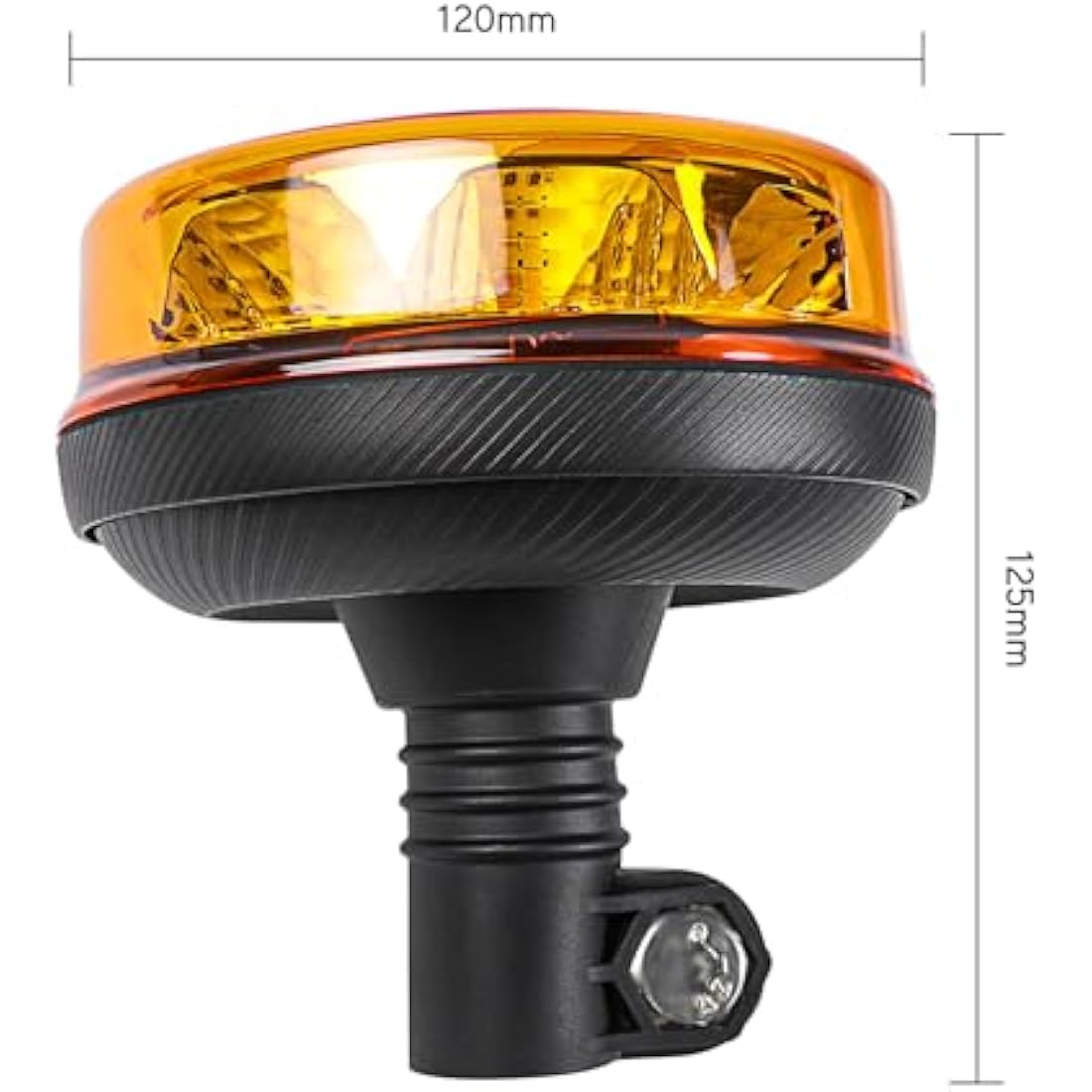 LED Amber Warning Beacon – 12/24V IP67 Waterproof Light
