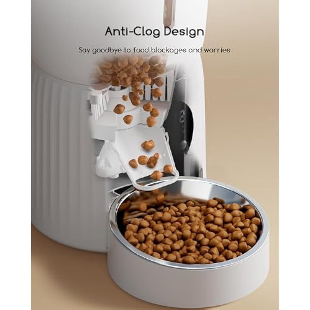 Faroro 4L Automatic Cat Feeder – 6 Meal Timer & Portion Control