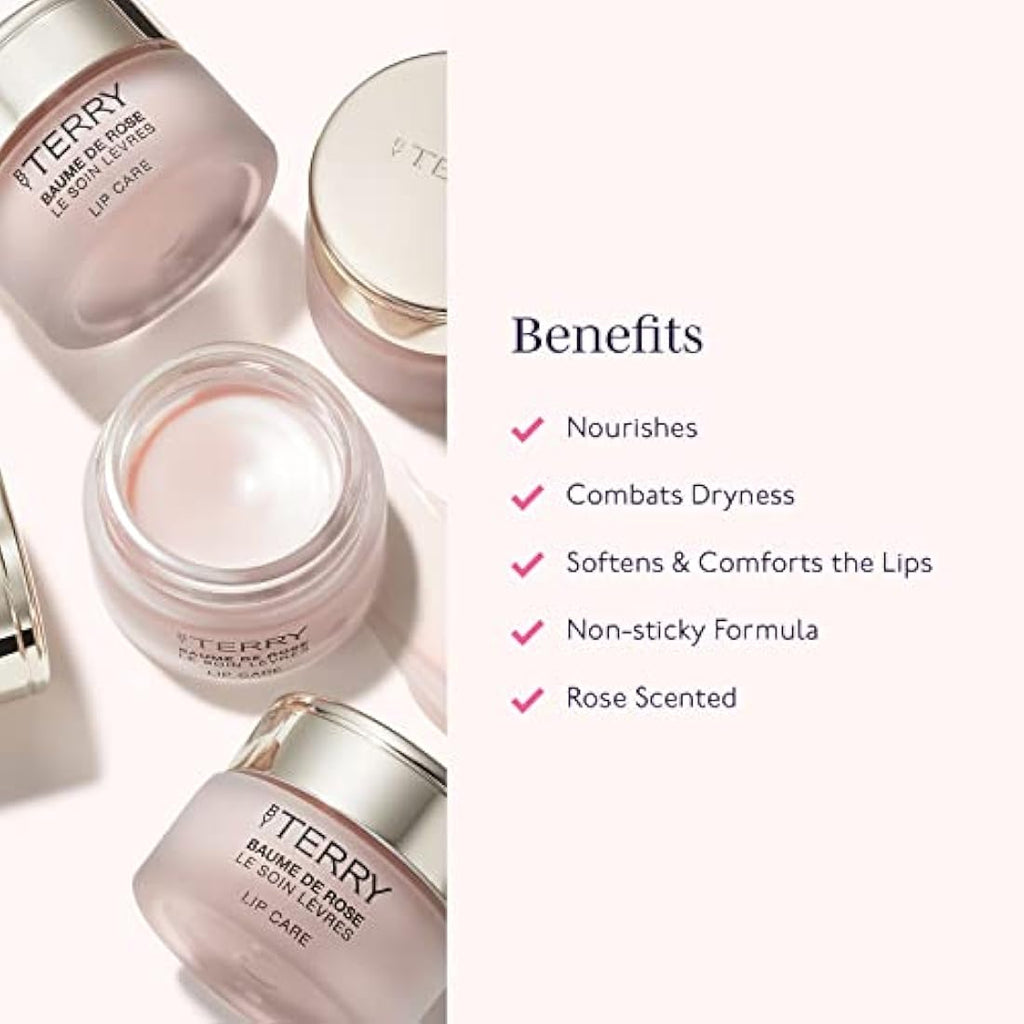 By Terry Baume De Rose Lip Balm – Hydrating Luxury Lip Treatment, 10g