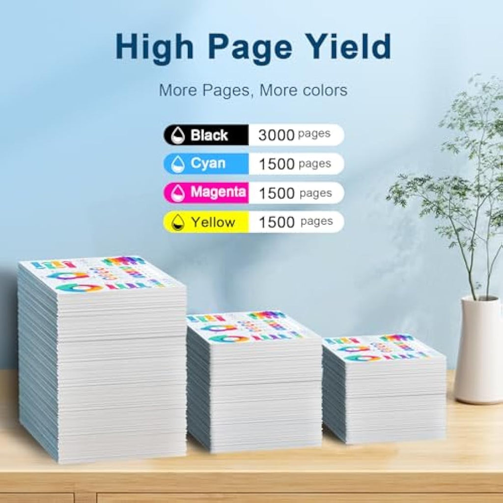 Jagute LC427 Ink Cartridges 4-Pack for Brother MFC-J5955DW MFC-J6955DW