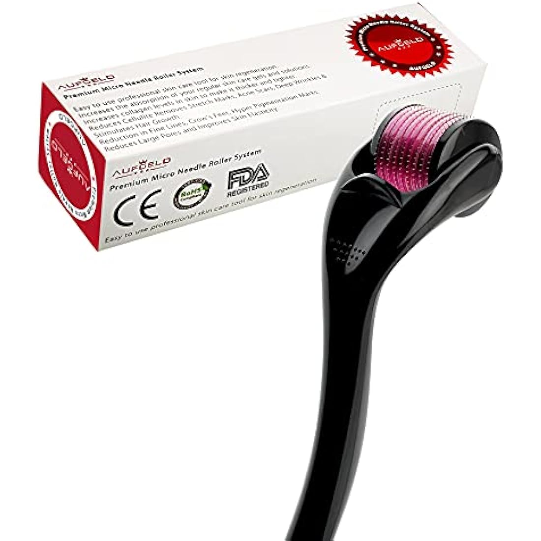 Aufgeld AG540 Titanium Derma Roller | 3.0mm Microneedling Skin Care Tool