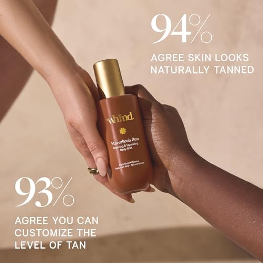 whind Marrakech Sun Hydrating Self Tanning Body Mist with Hyaluronic Acid