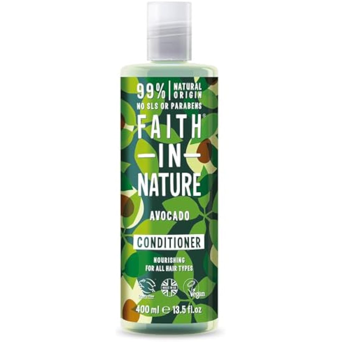 Faith In Nature Avocado Conditioner | Nourishing & Vegan Hair Care | 400ml