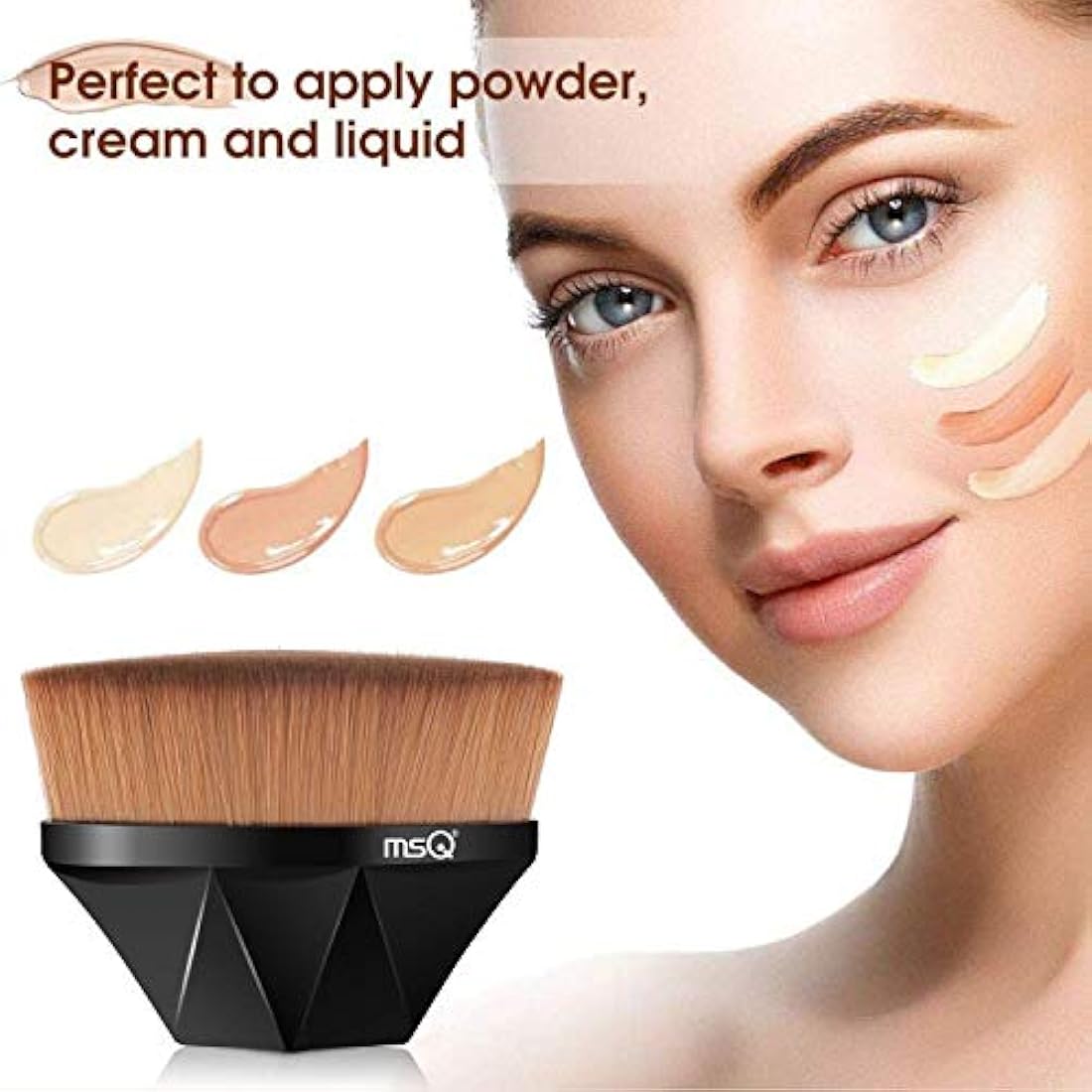 Jolof Store Kabuki Foundation Brush | Dense Soft Bristles with Case