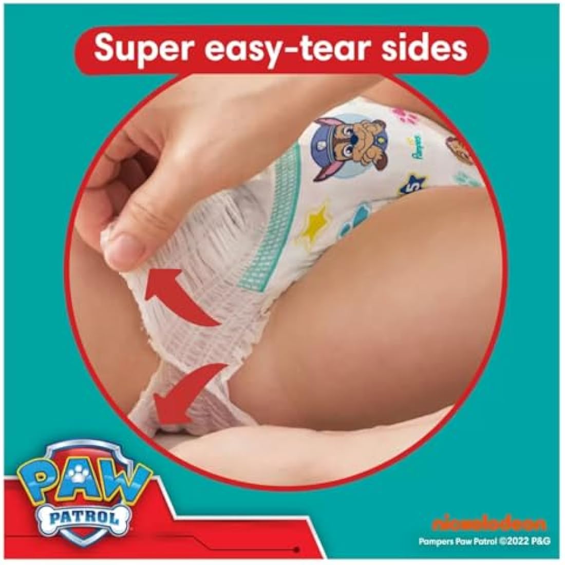 Pampers Baby-Dry Nappy Pants Size 5 | Paw Patrol Edition | 160 Pack