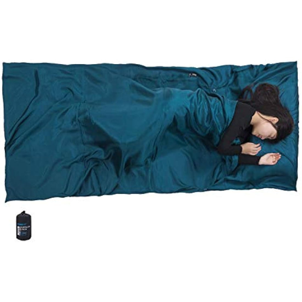 BROWINT Mulberry Silk Sleeping Bag Liner | Extra Wide Travel Sheet