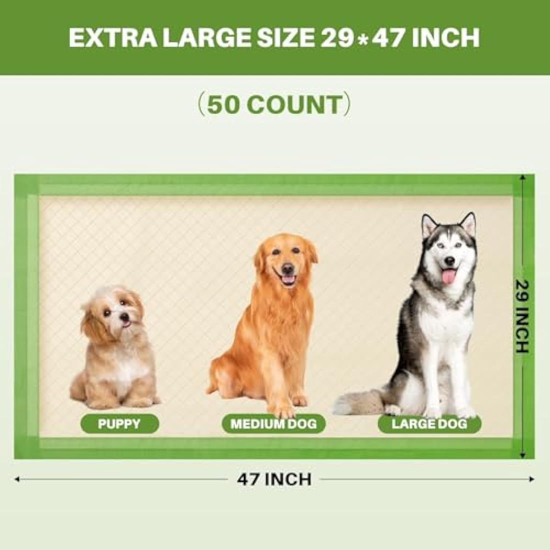 Gardner Pet Extra XLarge Puppy Pads | 6-Layer Absorbent Training Pads (50 Pack)