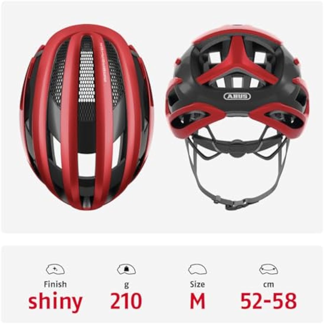 ABUS AirBreaker Road Bike Helmet – Lightweight Aerodynamic Cycling