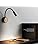 LED Reading Wall Lamp – 2pcs Wood & Black 360° Swivel