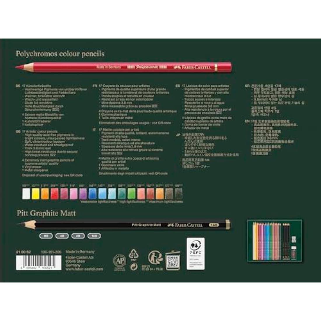 Faber-Castell Polychromos Colour Pencil Gift Set | Professional Art Set