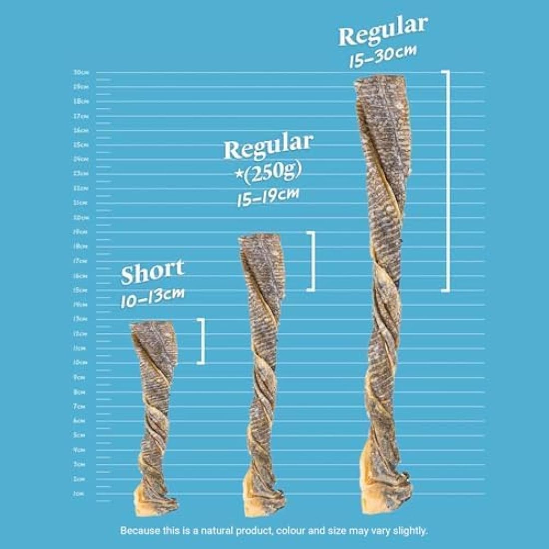 Skipper's Fish Skin Twists Dog Chews - Natural Dental Sticks (1kg)
