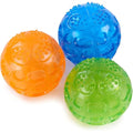 Squeaky Dog Ball Toy - Floating Rubber Chew Balls, 3 Pack