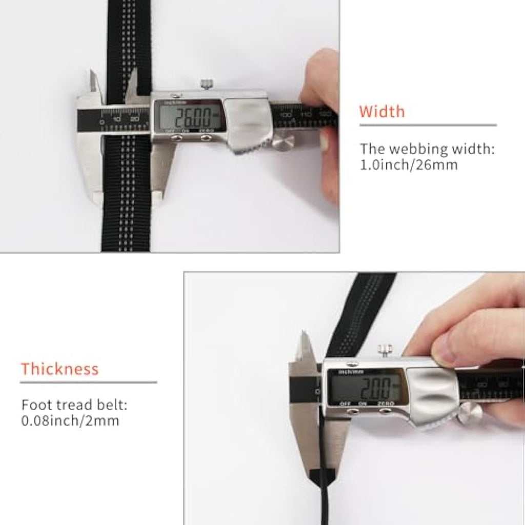NewDoar 1" Nylon Tubular Climbing Webbing – UIAA & CE Certified Strap