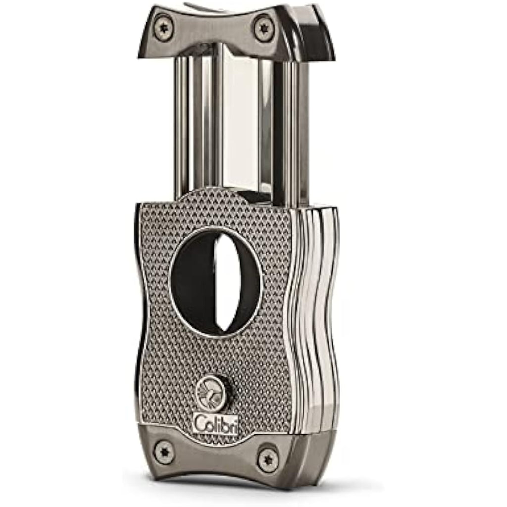 Colibri SV-Cut 2-in-1 Cigar Cutter | V-Cut & Straight Cut | Gunmetal