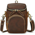 Mens Genuine Leather Waist Bag – Small Motorcycle Leg Pouch