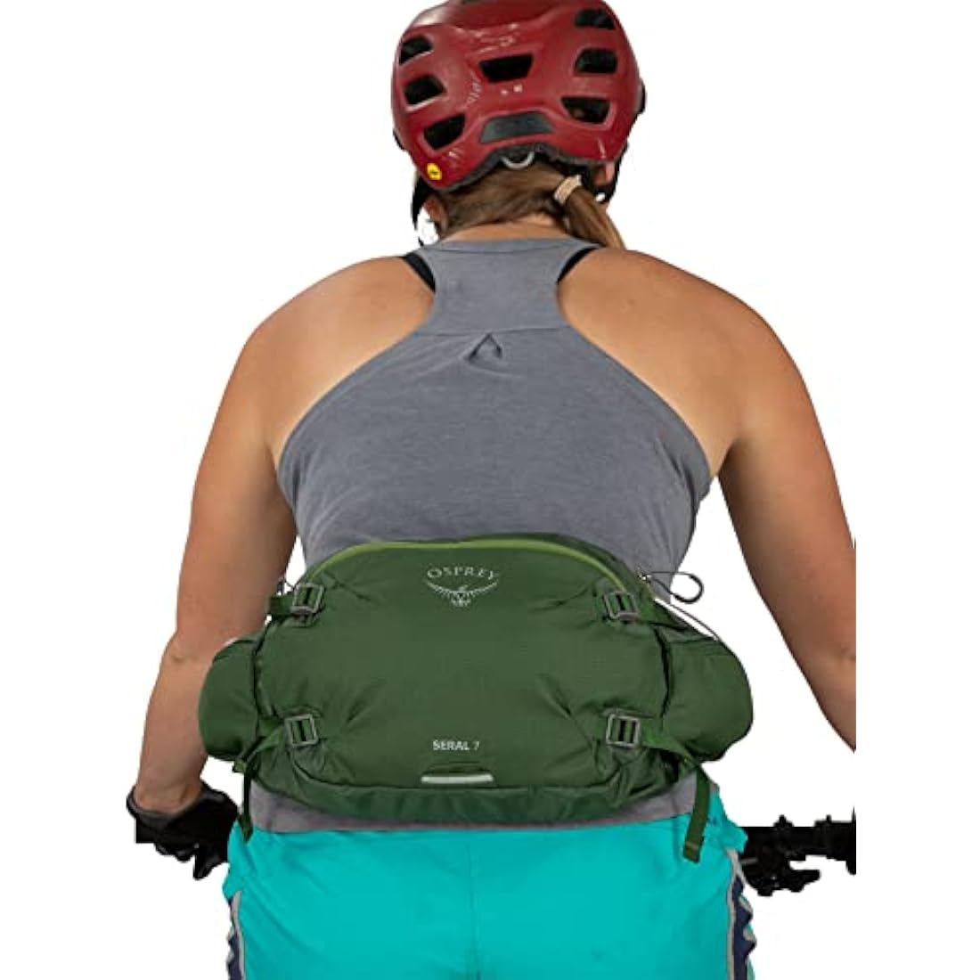 Osprey Seral 7 Lumbar Biking Hydration Pack with 1.5L Reservoir – Red