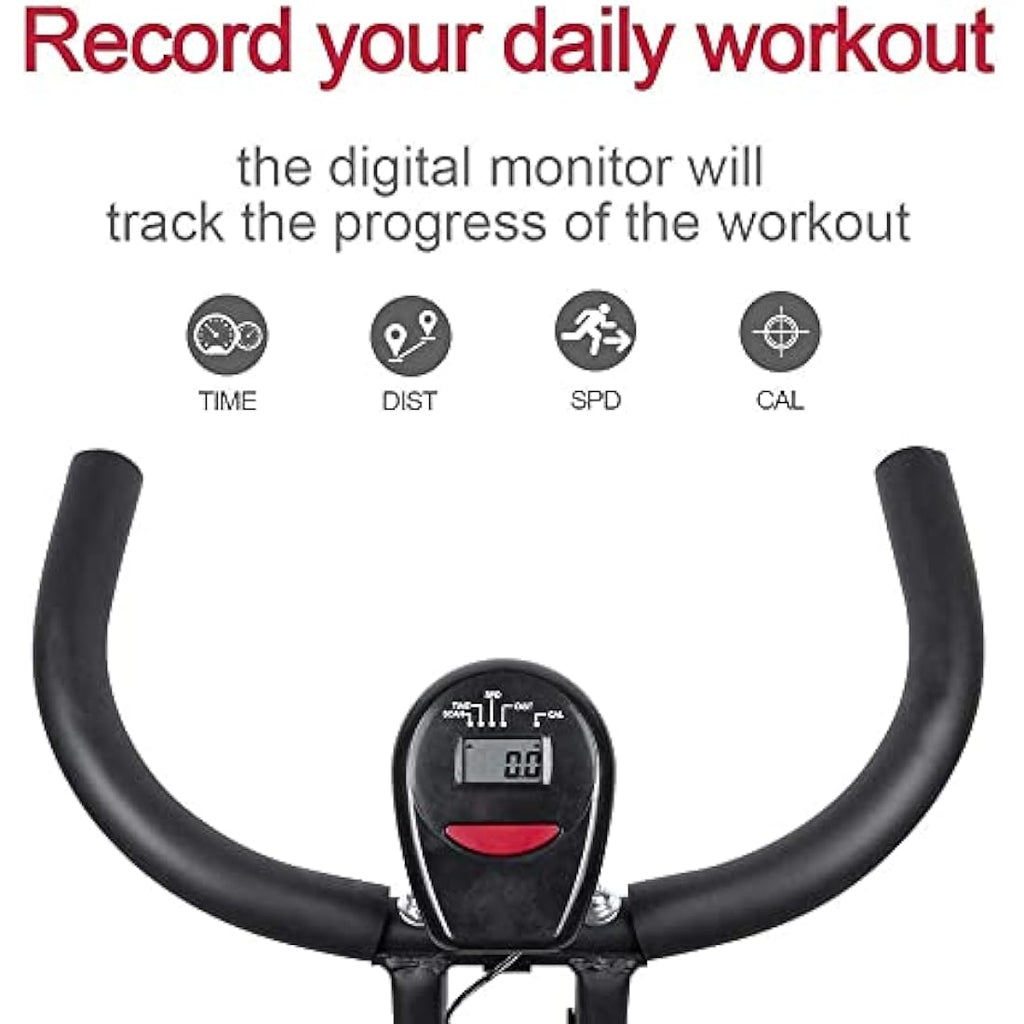 Jolof Store Mini Exercise Bike | Folding Magnetic Pedal Exerciser