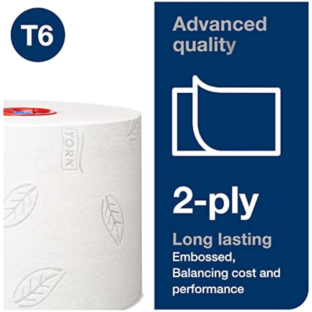 Tork D8225 Advanced Toilet Paper Roll | 2-Ply White, 100m | 27 Pack