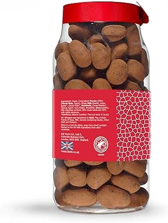 Rita Farhi Cocoa Dusted Milk Chocolate Caramelised Pecans Gift Jar 690g