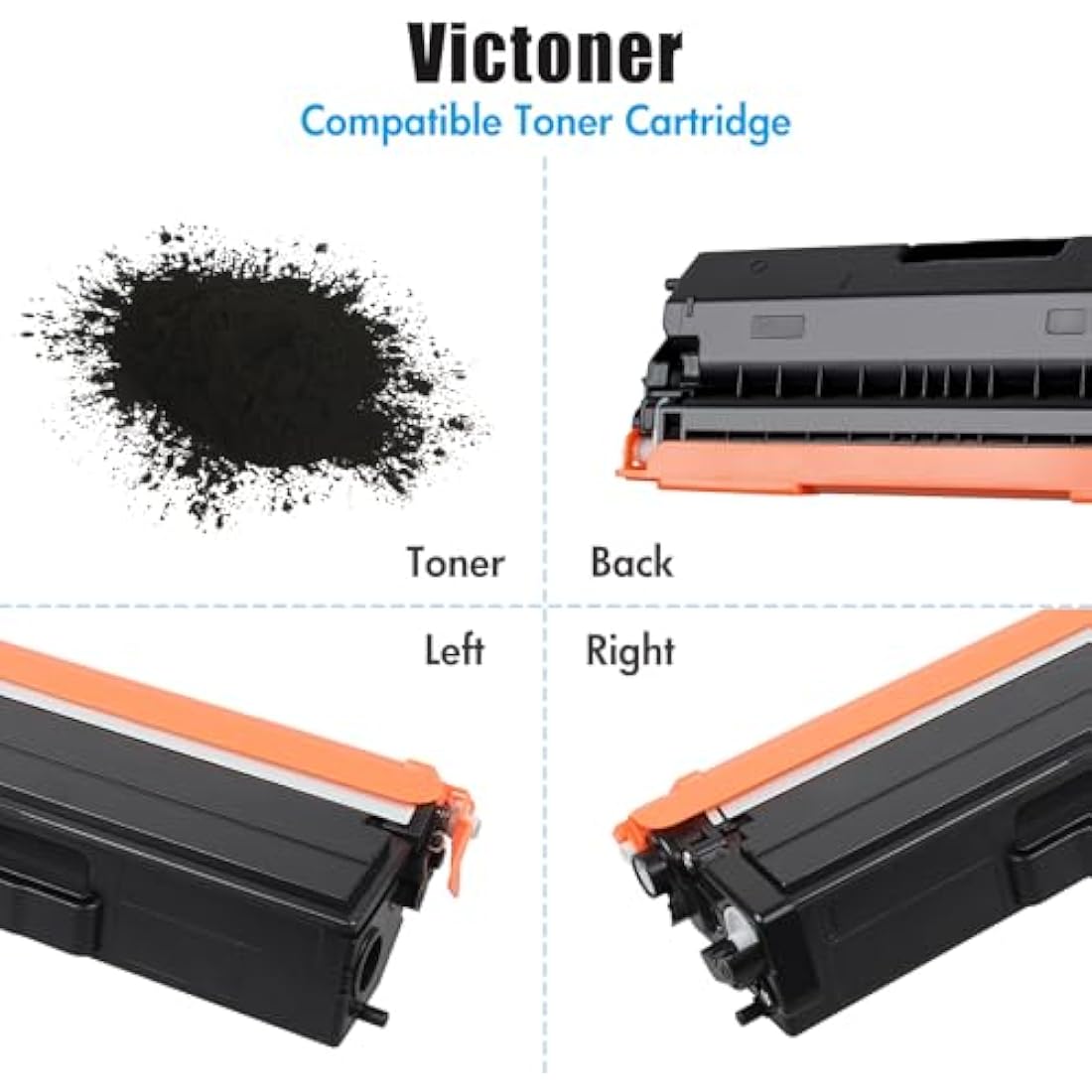 VICTONER TN423 Compatible Toner Set for Brother MFC-L8690CDW - 4 Pack